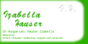 izabella hauser business card